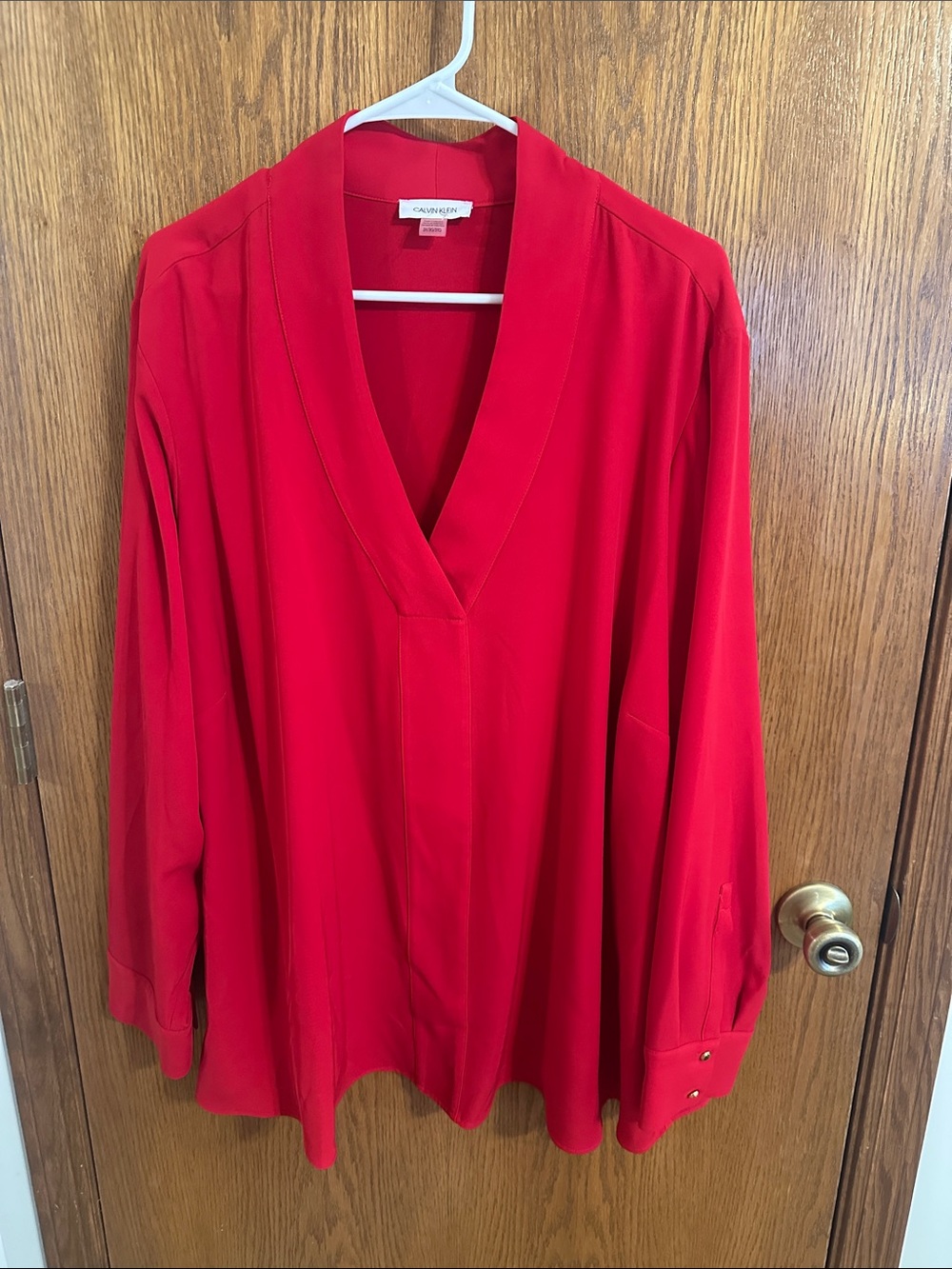 Calvin Klein Vibrant Red Blouse
